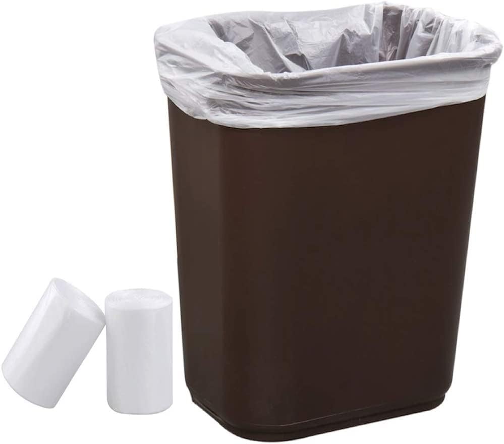 4 Gallon Trash Bags Small Bathroom Garbage Bags Clear Plastic Wastebasket Liners (200 Count)