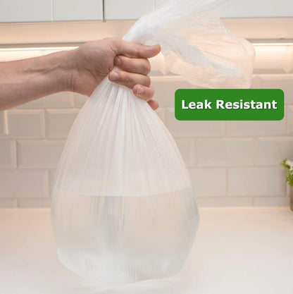 2.6 Gallon Clear Bathroom Trash Bags (240 Bags) Small Garbage Bags 10 Liter Can Liners